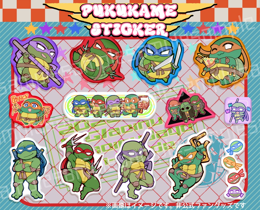 03pukukameステッカー