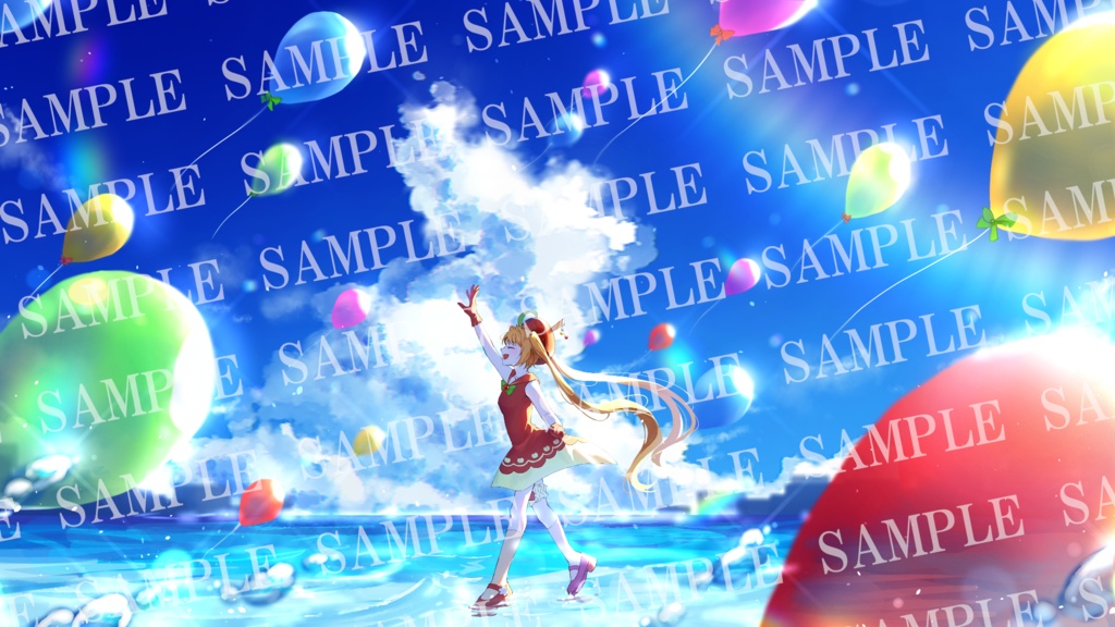 【甘衣あぷる5周年記念】あお3先生描き下ろしプラホロカード&PC用壁紙2種セット