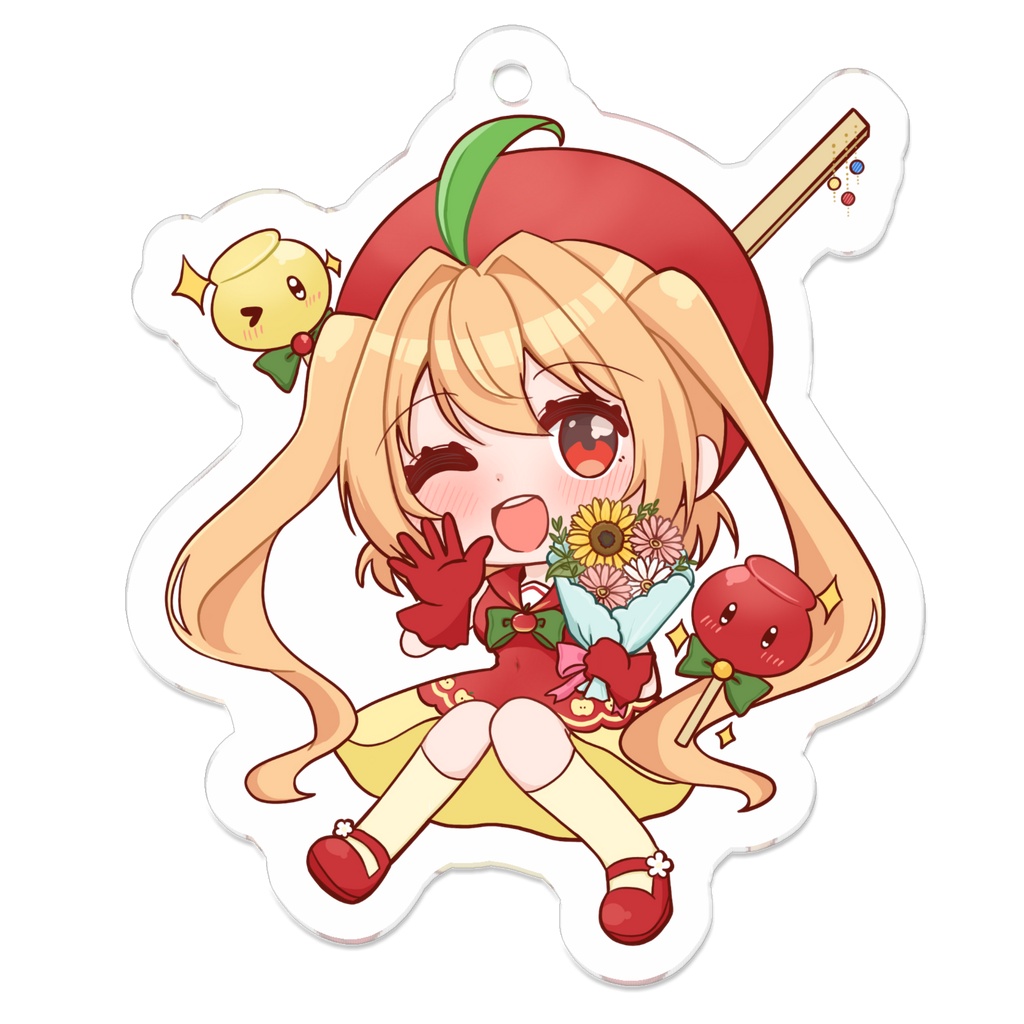 【甘衣あぷる5周年記念】琴宮さくら先生描き下ろし 先攻を決めろ!じゃんけんアクキー パー