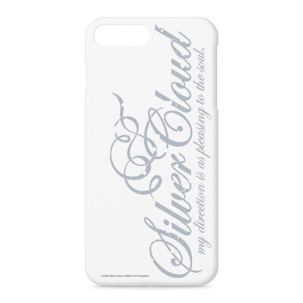 【iPhoneケース】Silver Cloud ロゴ（6/6s/7/8/SE2）