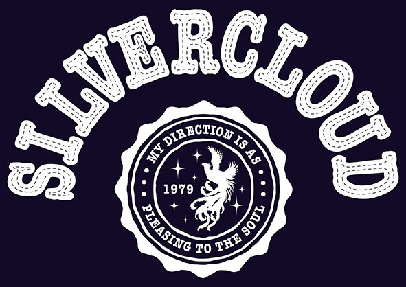 【T-shirt】SILVER CLOUD ロゴ(ネイビー/シルクスクリーン)