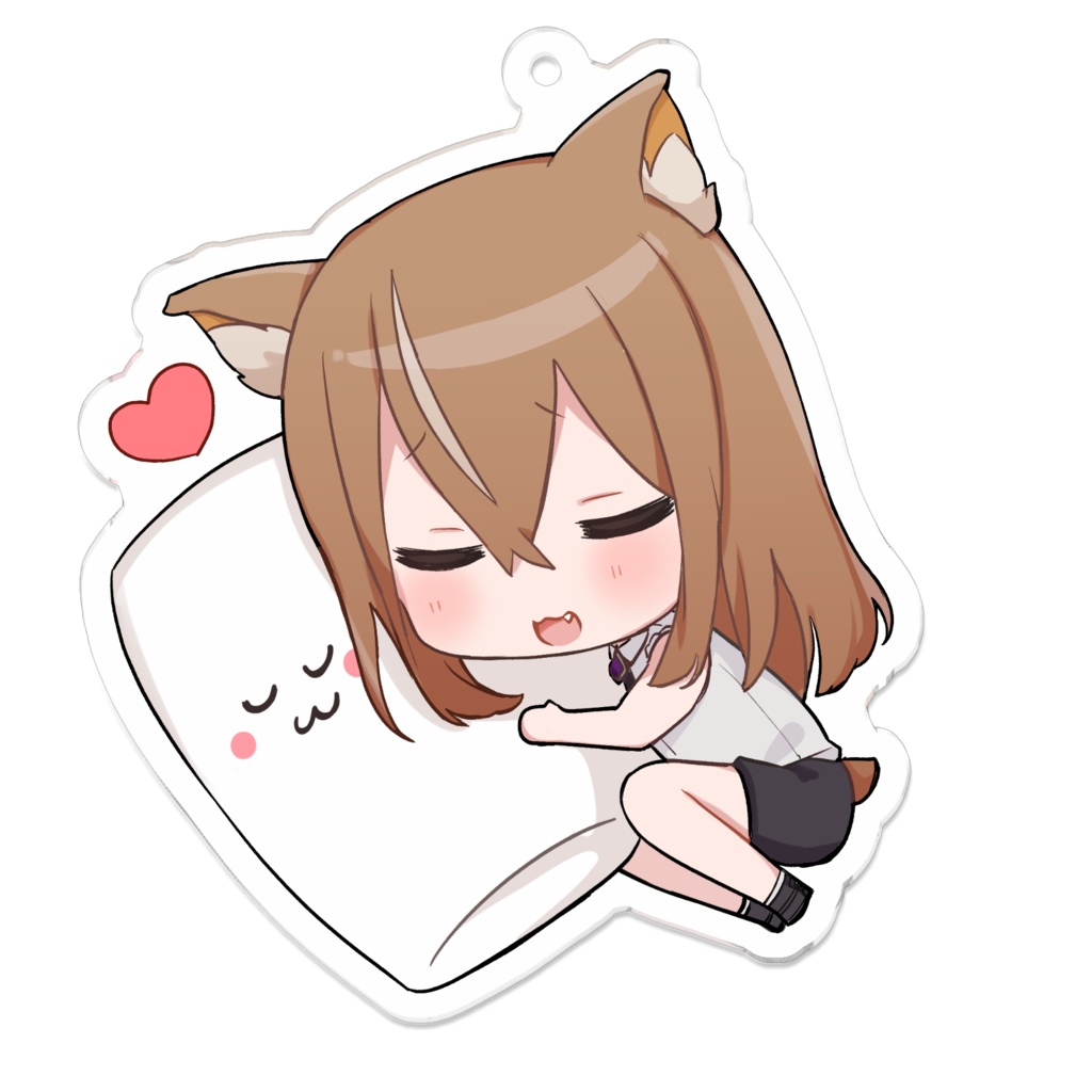 【2種類】くっしょんを抱きながら眠る栗丸アクキー