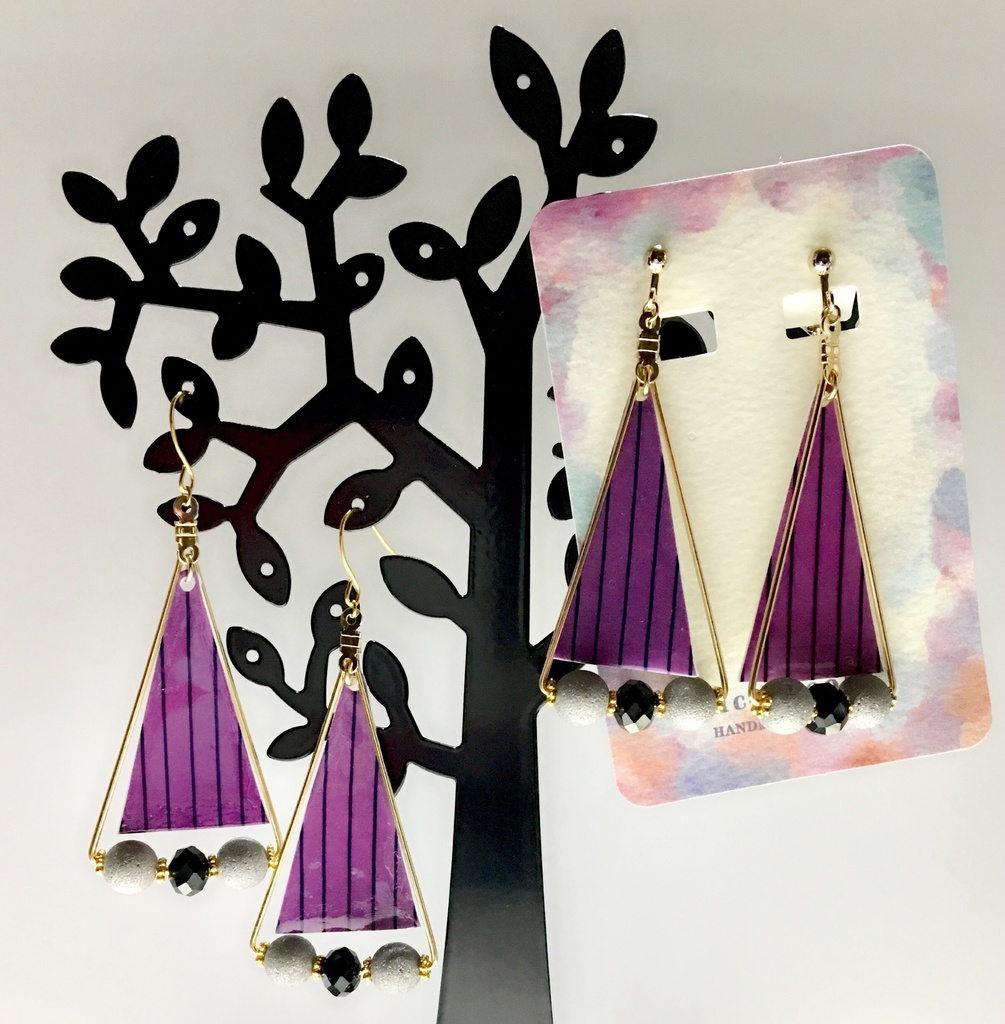 金カム【白石】モチーフ ピアス*イヤリング