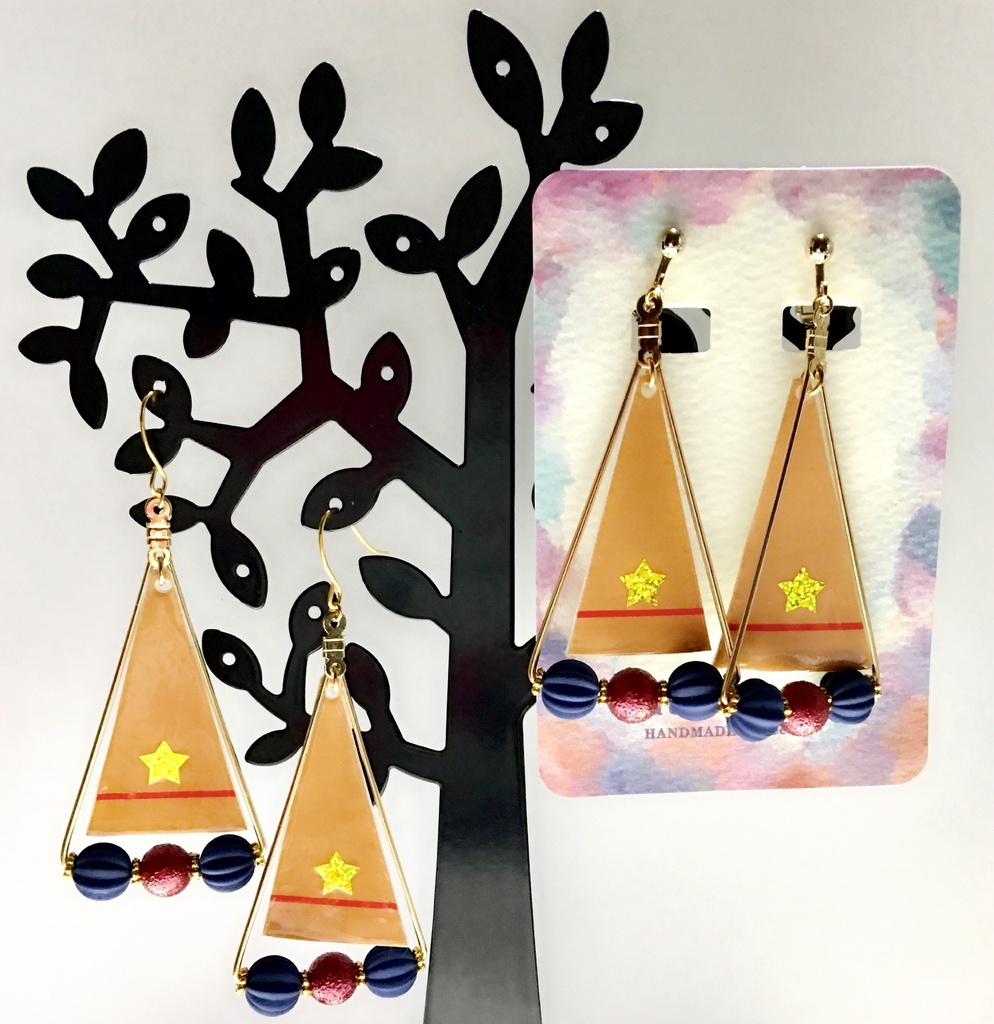 金カム【鯉登少尉】モチーフ ピアス*イヤリング