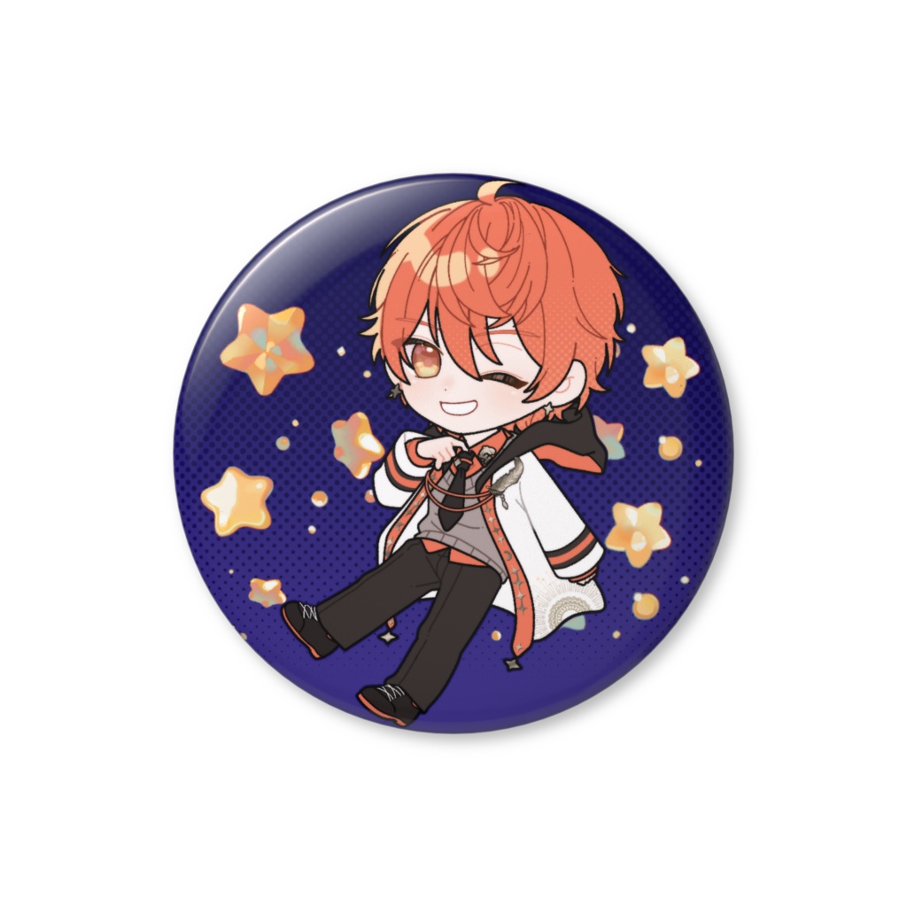 第一回 輝流喜缶バッジ(ウィンク)