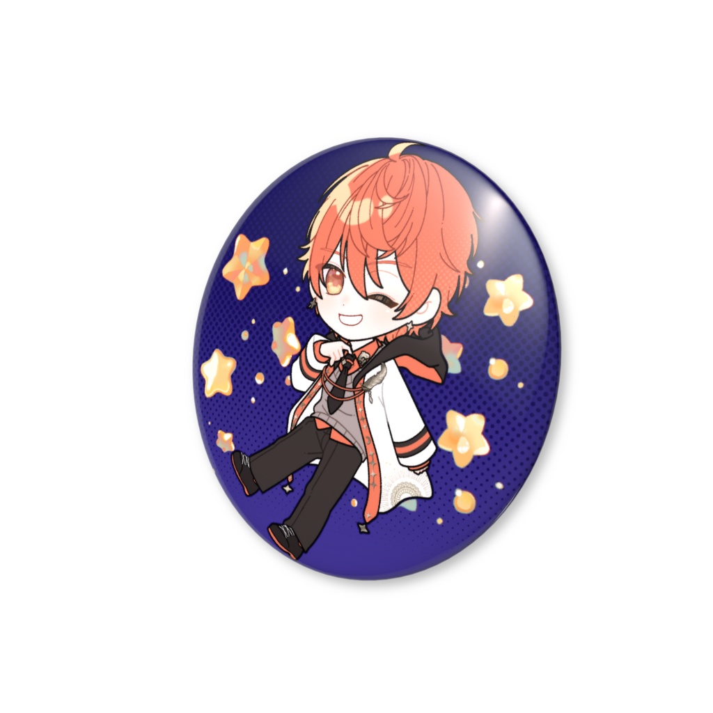 第一回 輝流喜缶バッジ(ウィンク)