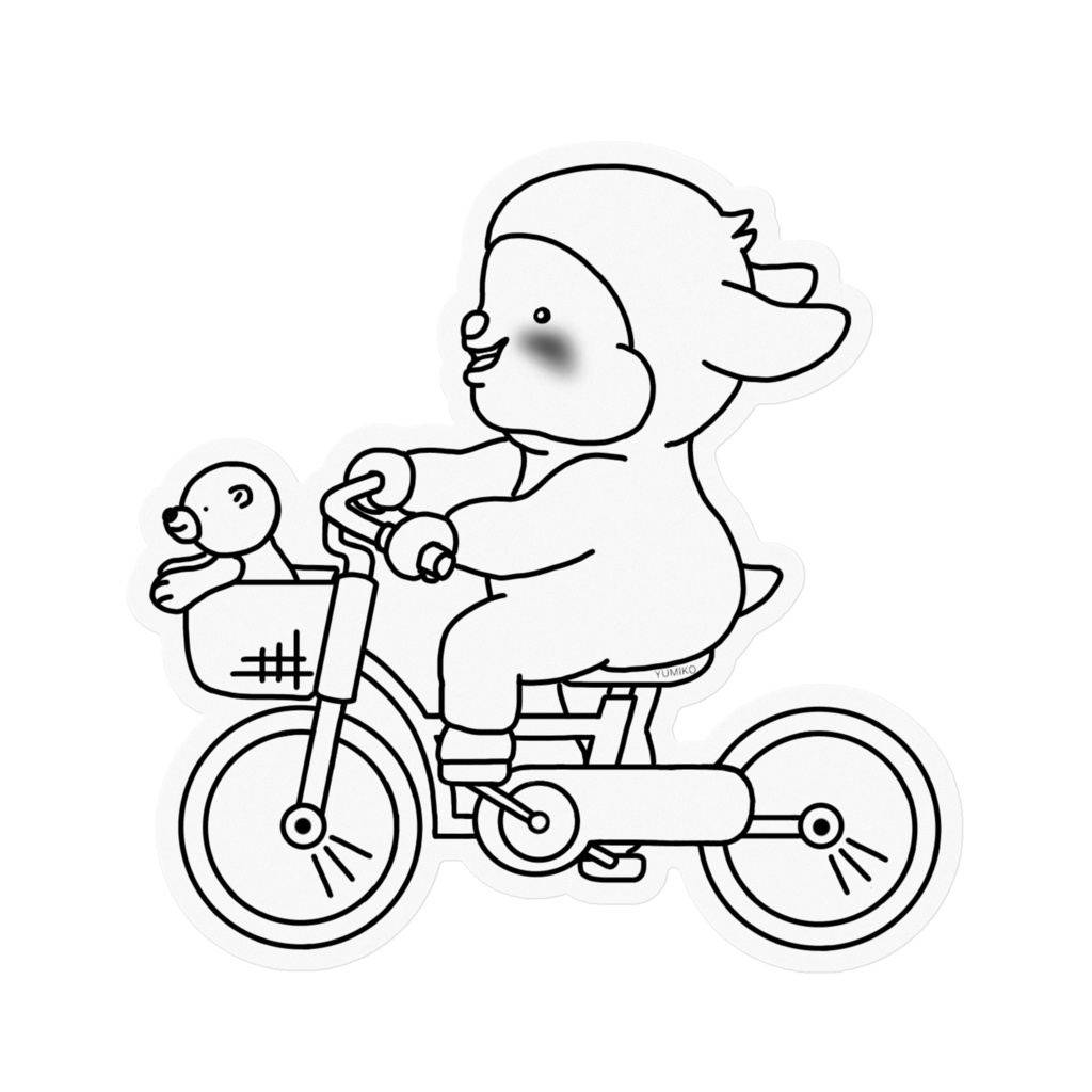 ステッカー メイちゃんとトト 自転車