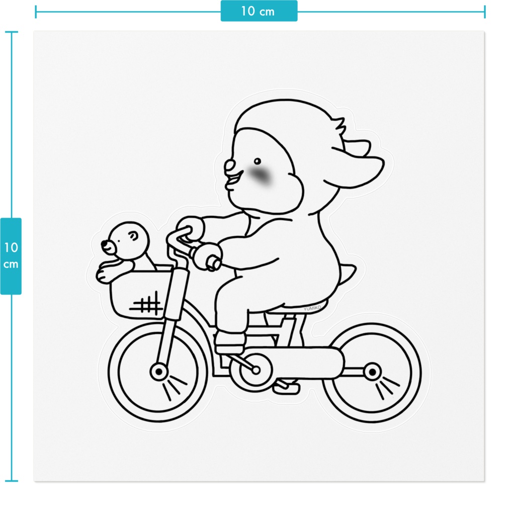 ステッカー メイちゃんとトト 自転車
