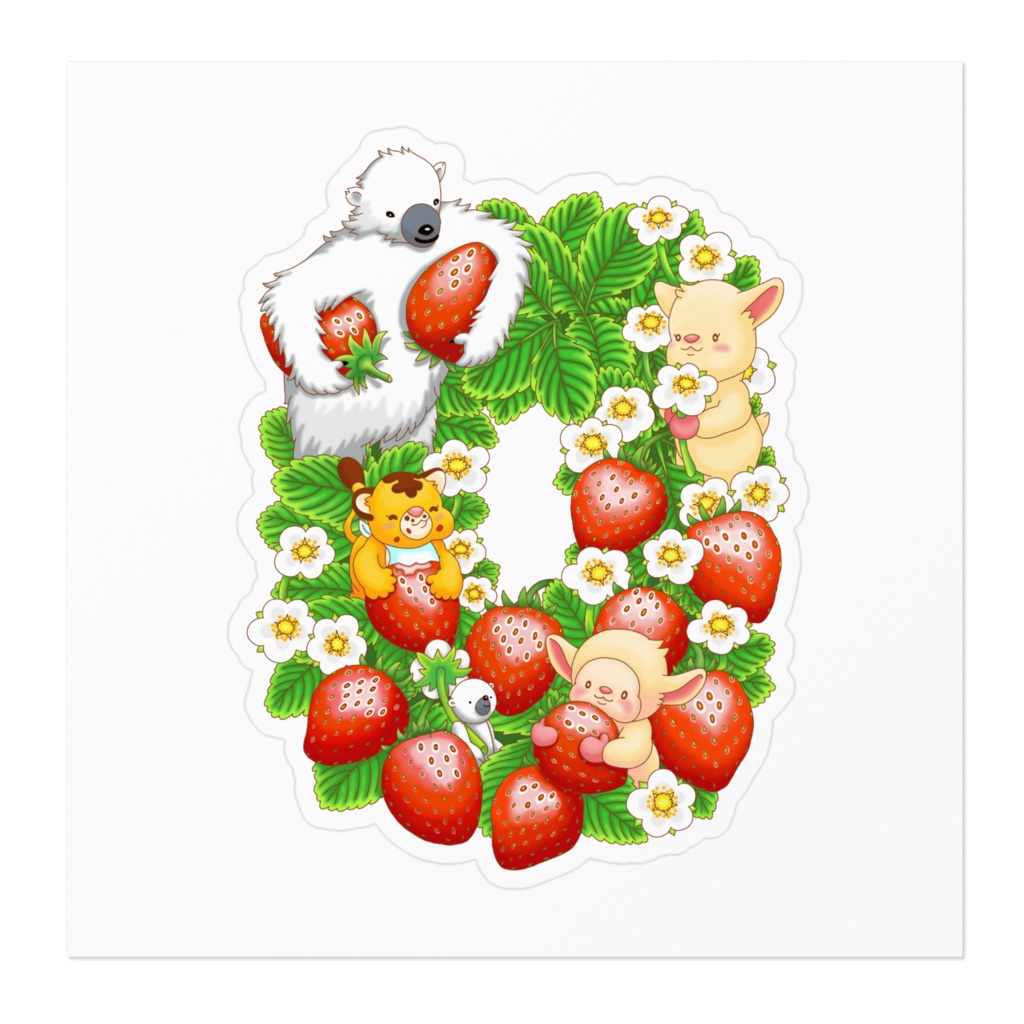 苺畑のこどもたち ホワイト/ピンク