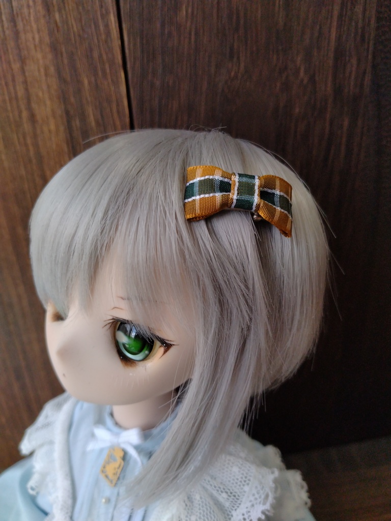 秋冬色のリボンクリップ(No.232)