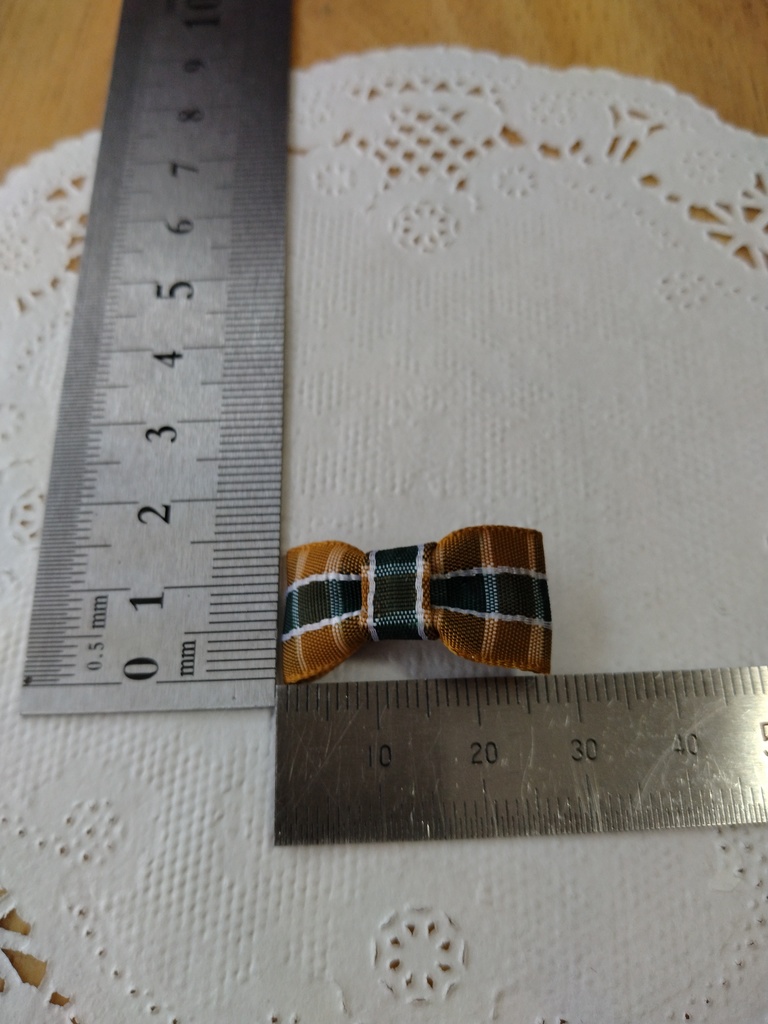 秋冬色のリボンクリップ(No.232)