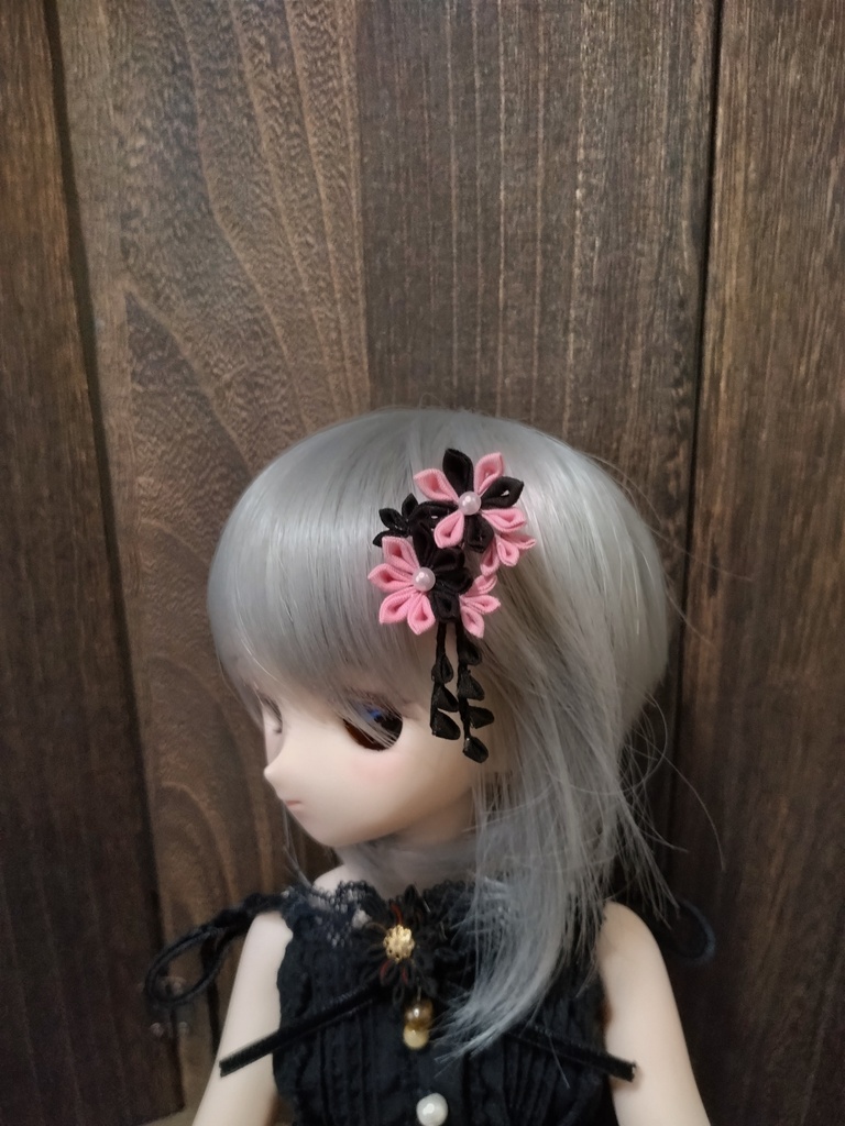 〜ピンク×黒〜　和ゴシックアクセサリー（No.250）