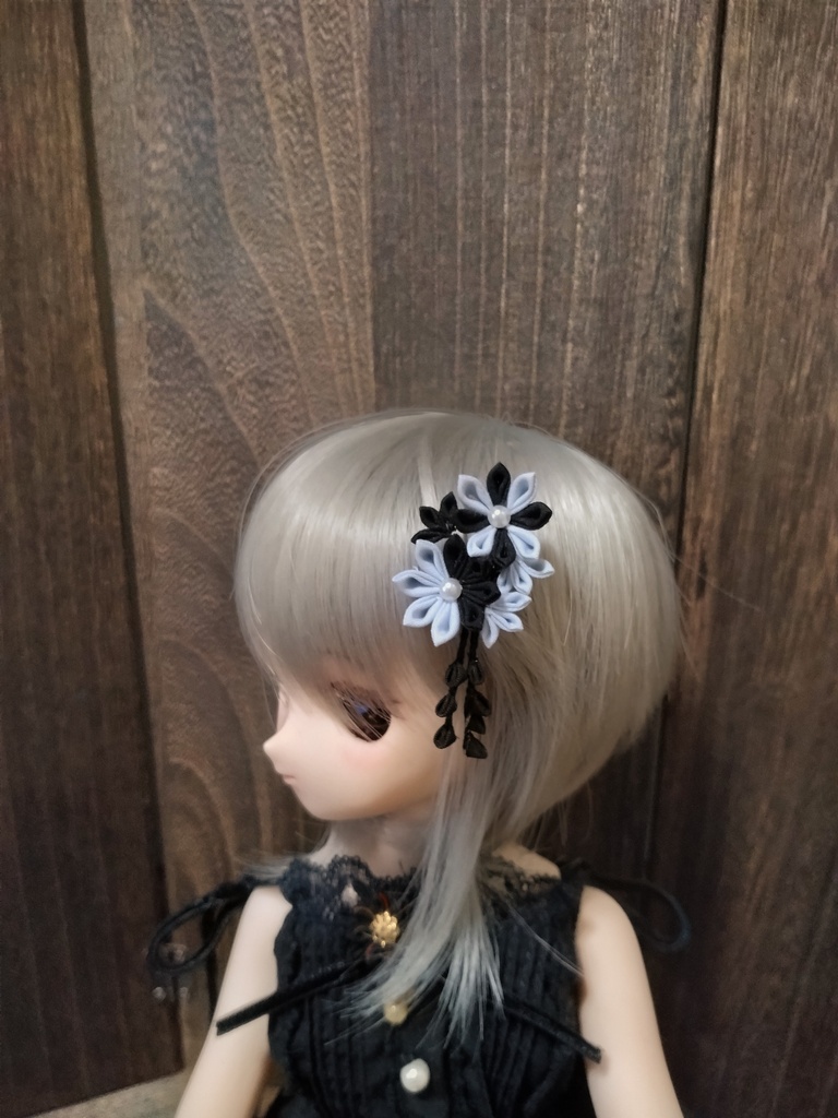 〜グレー×黒〜　和ゴシックアクセサリー（No.252）