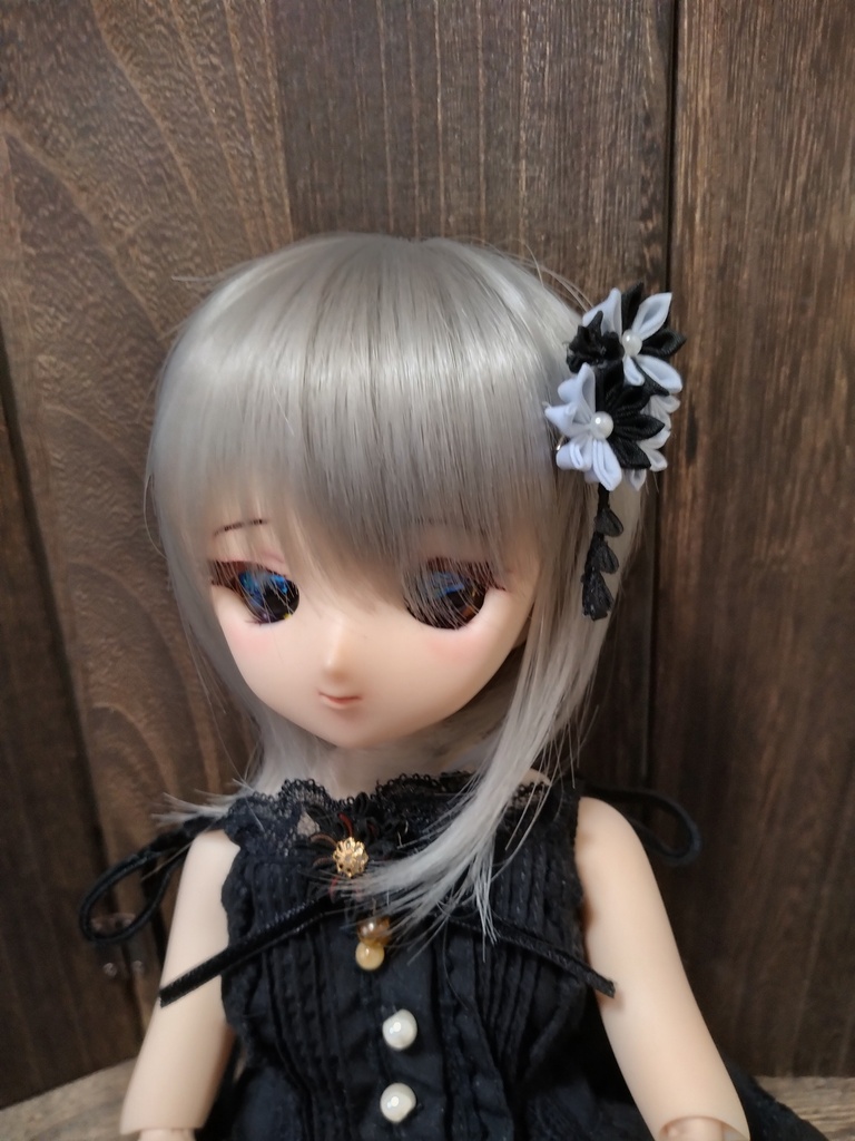 〜グレー×黒〜 和ゴシックアクセサリー(No.252)