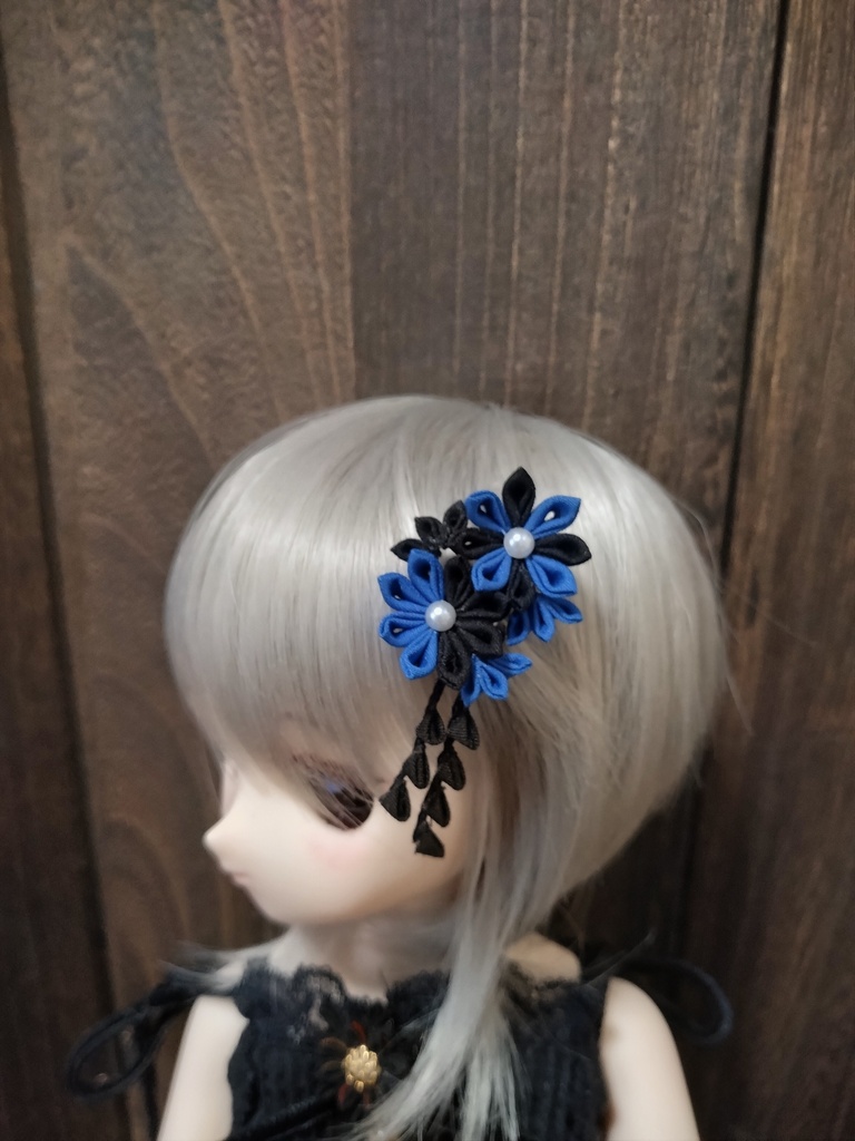〜ブルー×黒〜 和ゴシックアクセサリー(No.253)