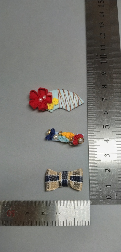 福袋(No.8)ドールとお揃いデザインのブローチ&ストラップ＋アクセ3点