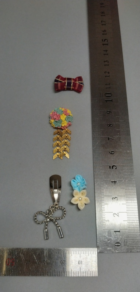 福袋(No.10)ドールとお揃いデザインのブローチ&ストラップ＋アクセ3点