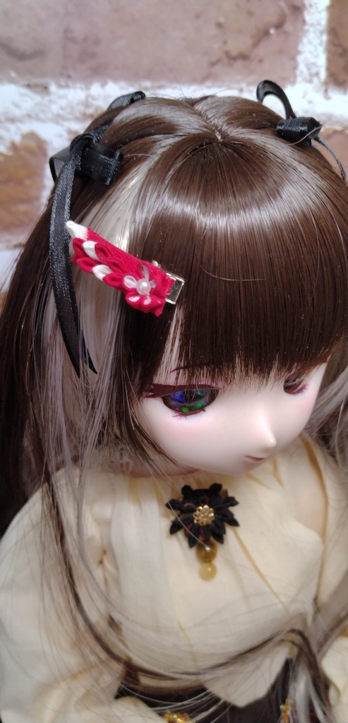 小さな華のヘアクリップ(No.316)