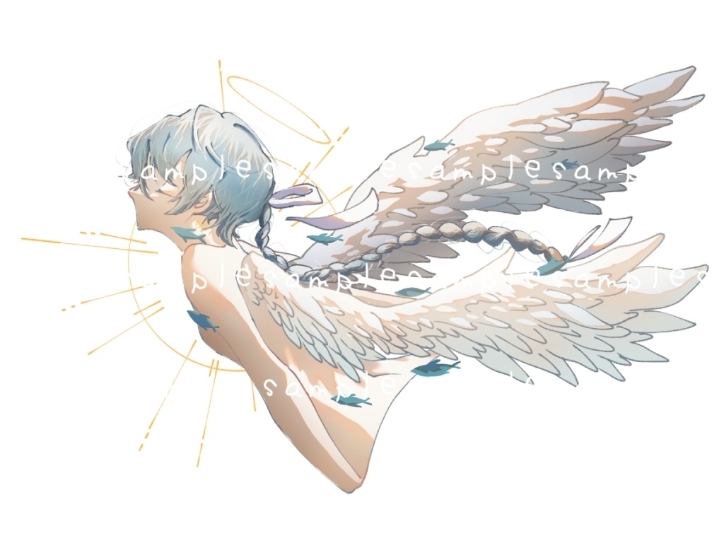 天使様　ステッカー