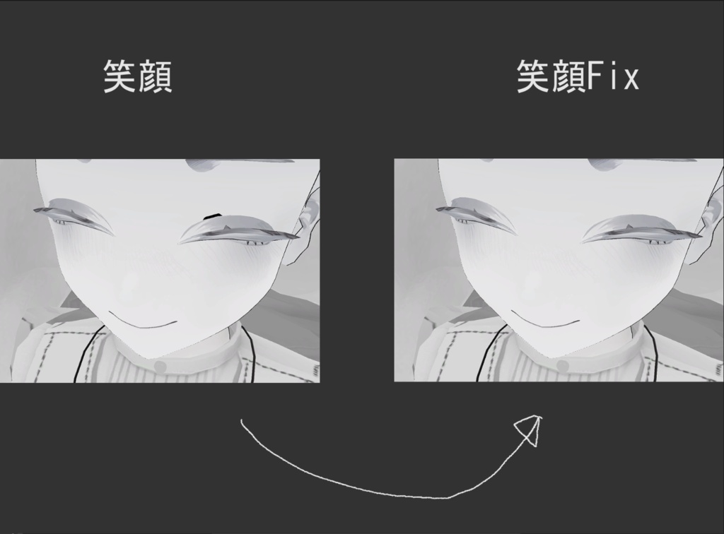 【無料】ミヴョル用 追加シェイプキー