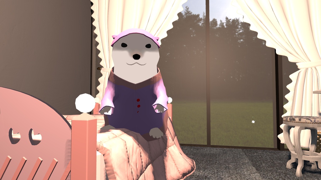 かわうそさんのゆったりパジャマ