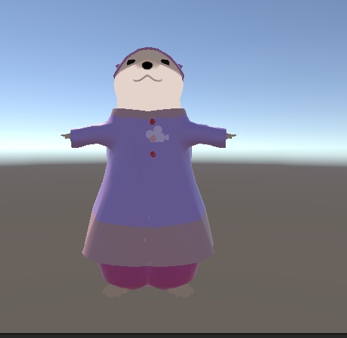 かわうそさんのゆったりパジャマ