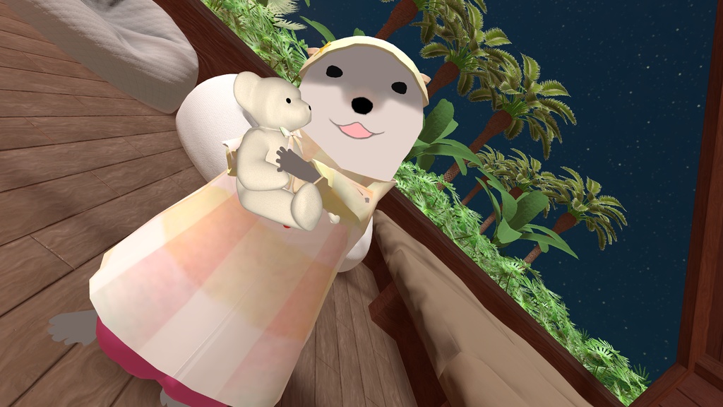 かわうそさんのゆったりパジャマ