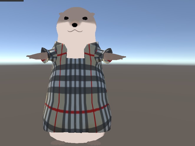 かわうそさんのお出かけワンピ