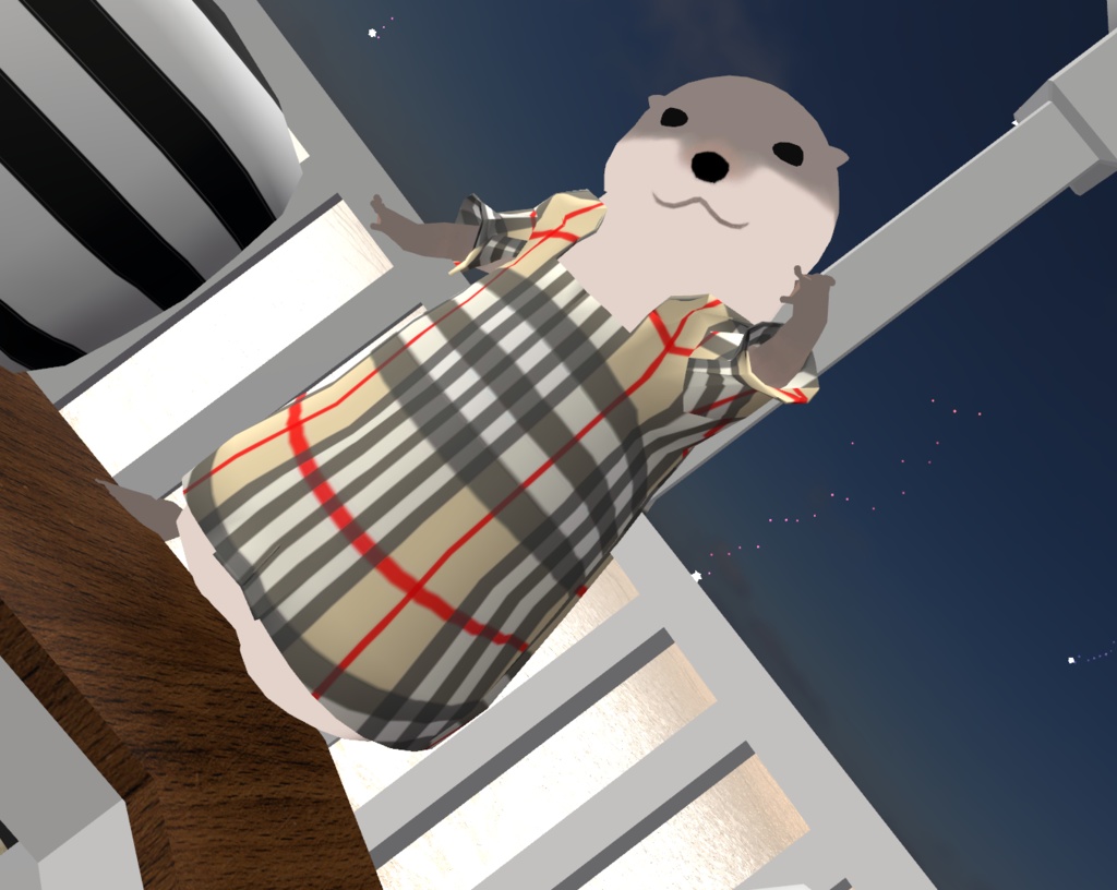 かわうそさんのお出かけワンピ