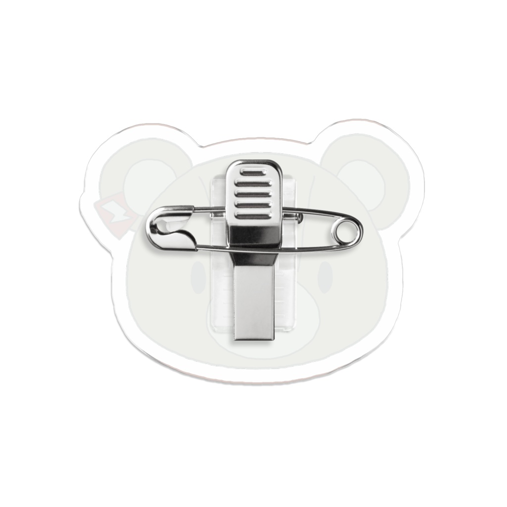 クマゾウアクリルバッジ
