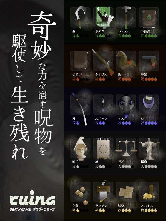 『ruina』【デッキ構築型デスゲーム】エンドカード