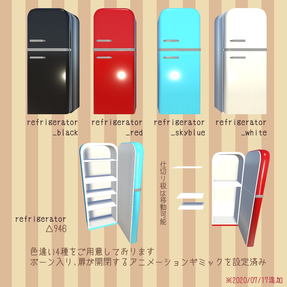 【VRChat向け】キッチンウェアセット