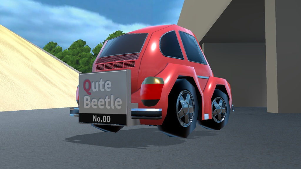 VRChat向け3Dモデル「キュートビートル」