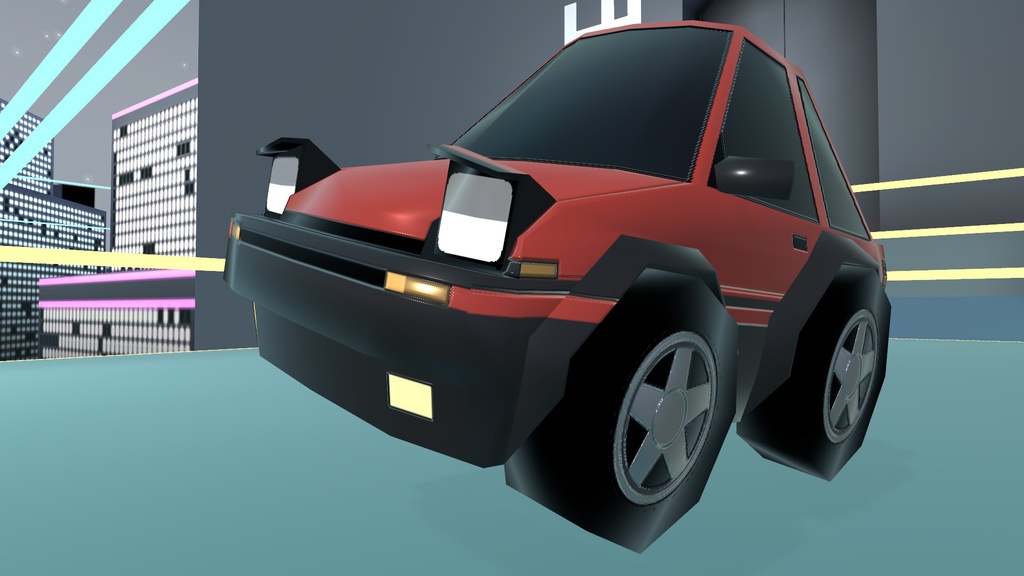 VRChat向け3Dモデル「キュートハチロク」