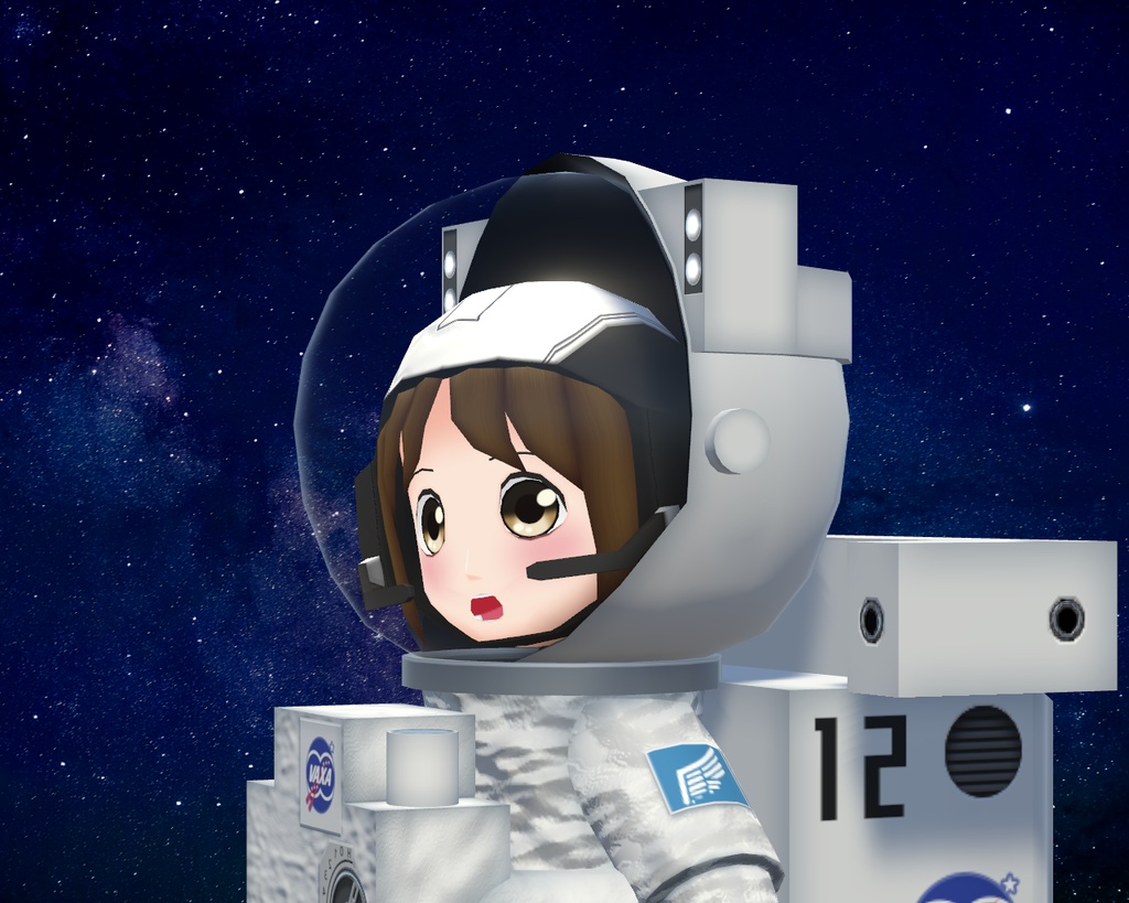 VRChat向けアバター「宇宙飛行士こずみさん」