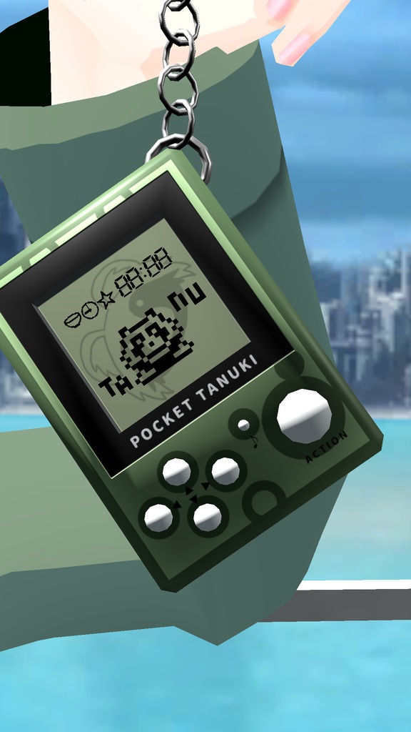 VRChat向け3Dモデル「ポケットたぬき」