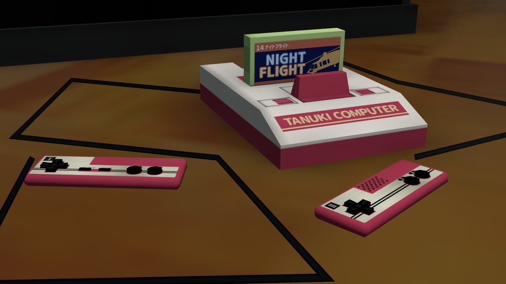 VRChat専用ワールドギミック「タヌキコンピュータ」「ナイトフライト」