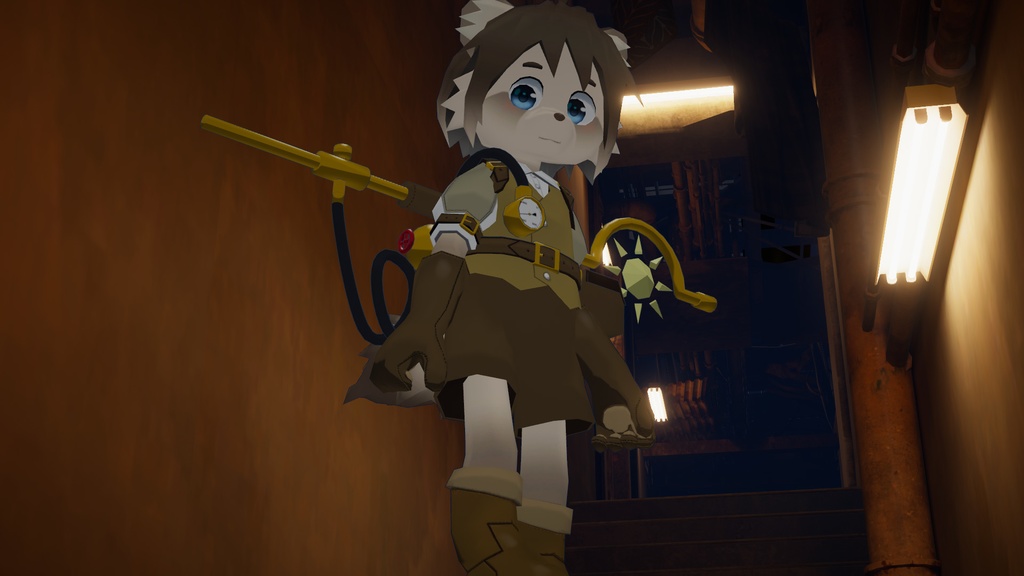 VRChat向けアバター「スティームたぬき」