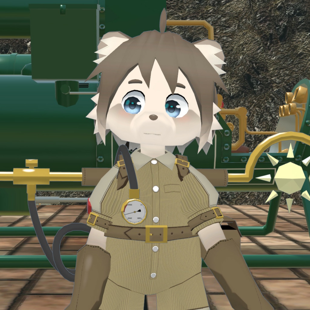 VRChat向けアバター「スティームたぬき」