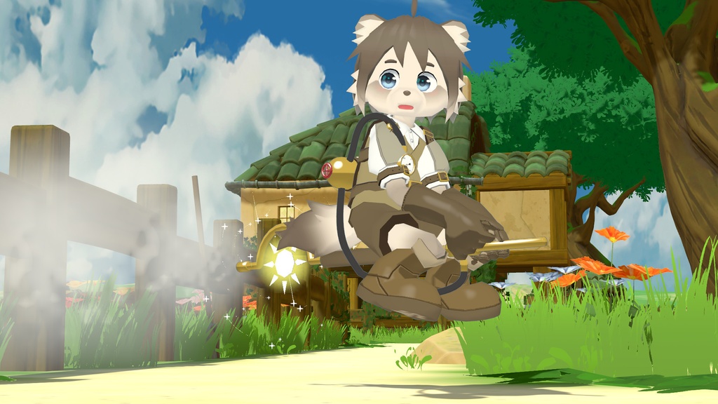 VRChat向けアバター「スティームたぬき」