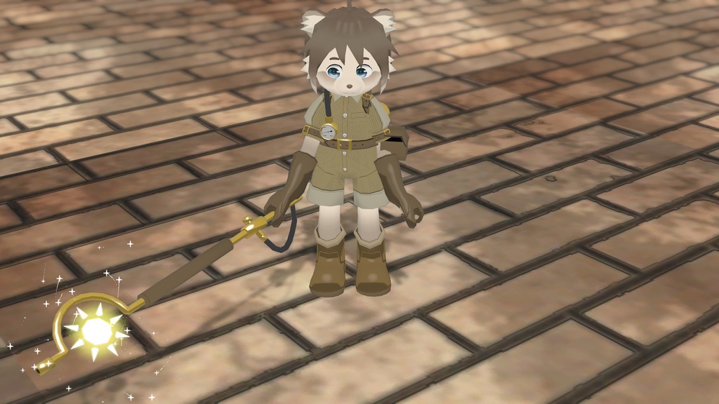 VRChat向けアバター「スティームたぬき」