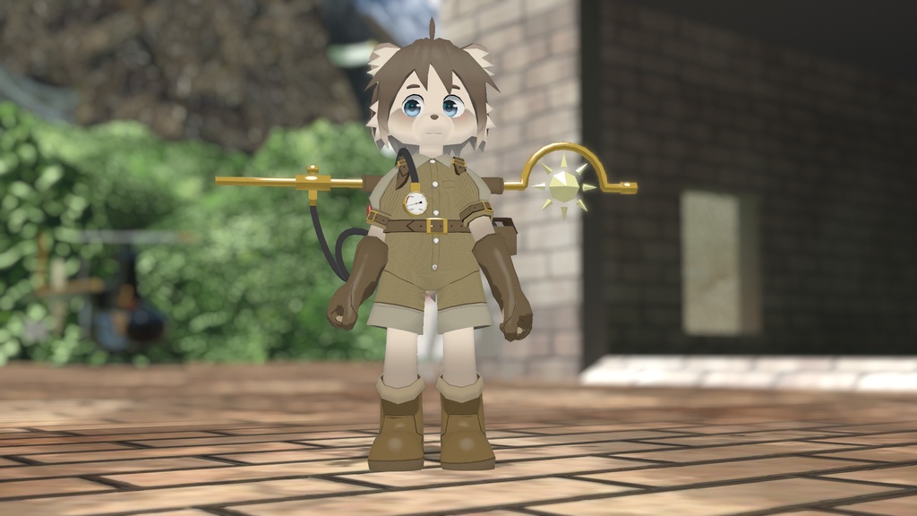 VRChat向けアバター「スティームたぬき」