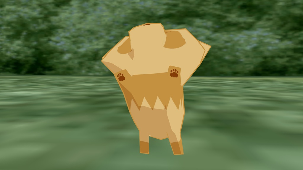 VRChat向けアバター「ねむいたぬき」