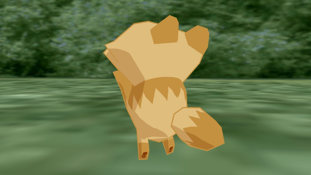 VRChat向けアバター「ねむいたぬき」