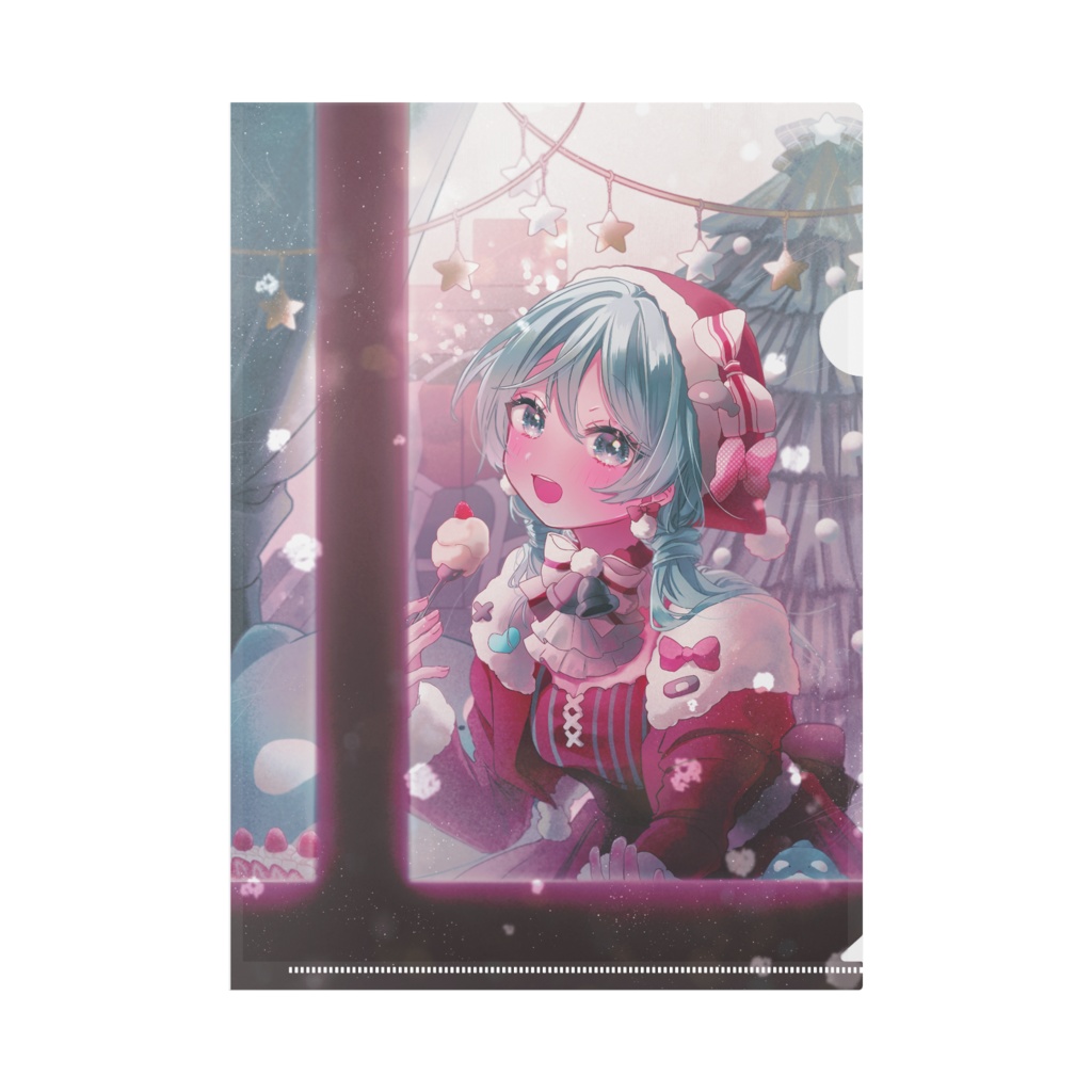 〖初配信記念グッズ〗白衣セナ A4クリアファイル クリスマスVer.