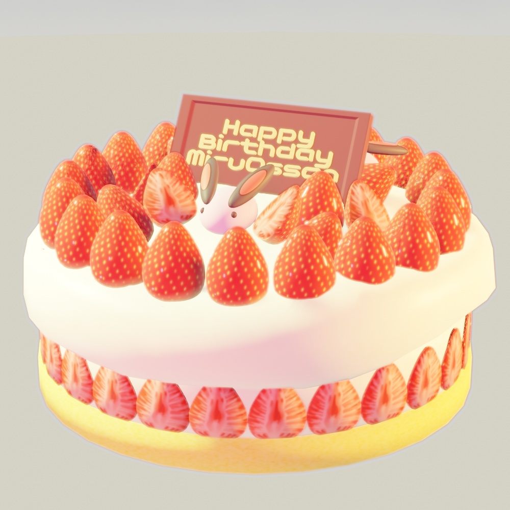 【MiruFoods】誕生日ケーキ【VRC向け】