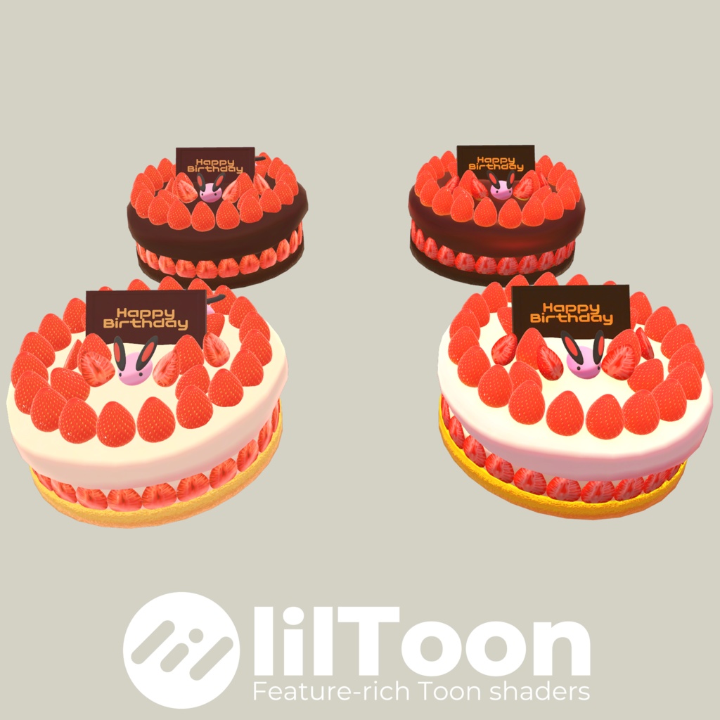 【MiruFoods】誕生日ケーキ【VRC向け】