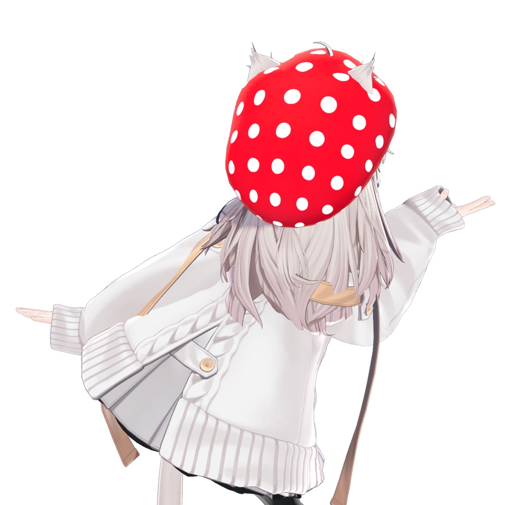 【しなの対応】キノコ帽子【メリノ向け・ミーシェ向け・桔梗対応】