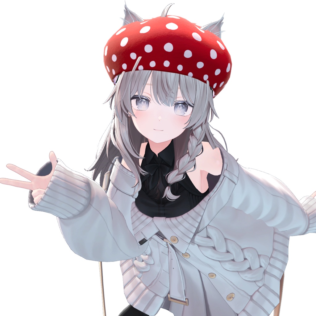 【しなの対応】キノコ帽子【メリノ向け・ミーシェ向け・桔梗対応】