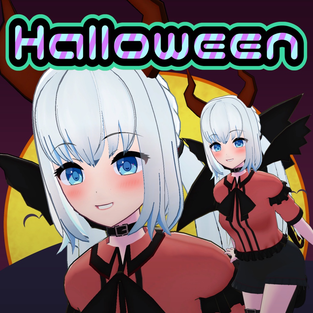 【PC向き】秋口 杏 ハロウィン衣装【VRC対応衣装】